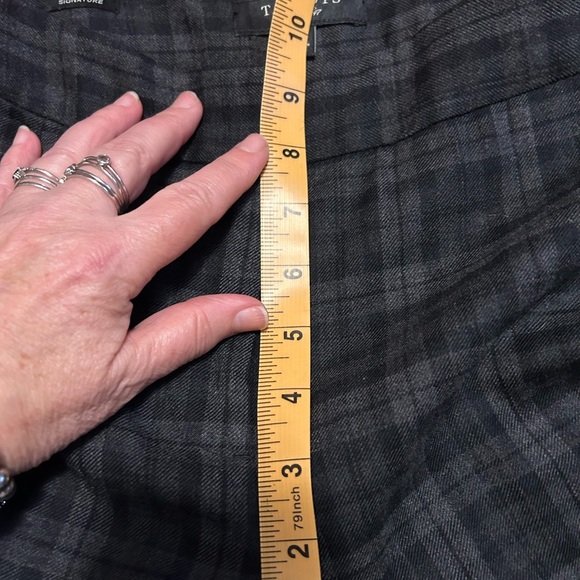 Talbots Dark Plaid Trousers - Picture 6 of 8